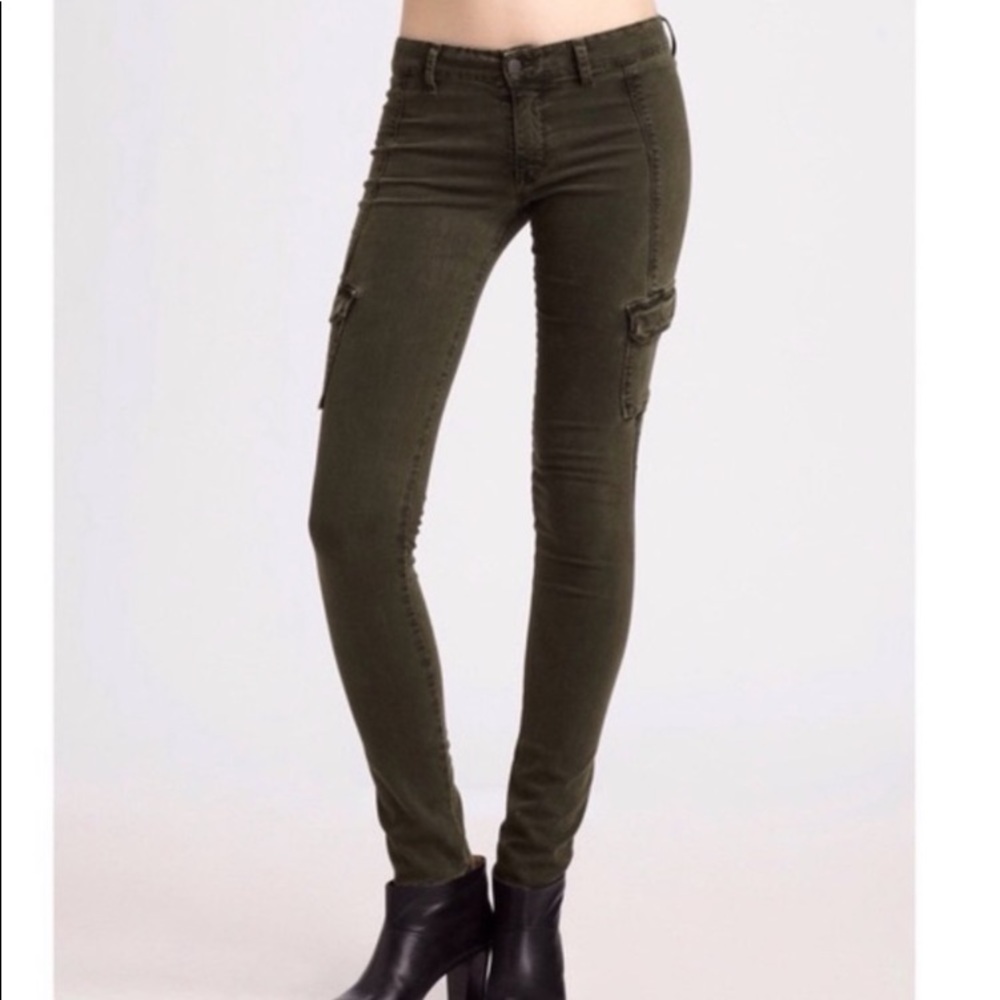 Vince olive skinny cargo pants